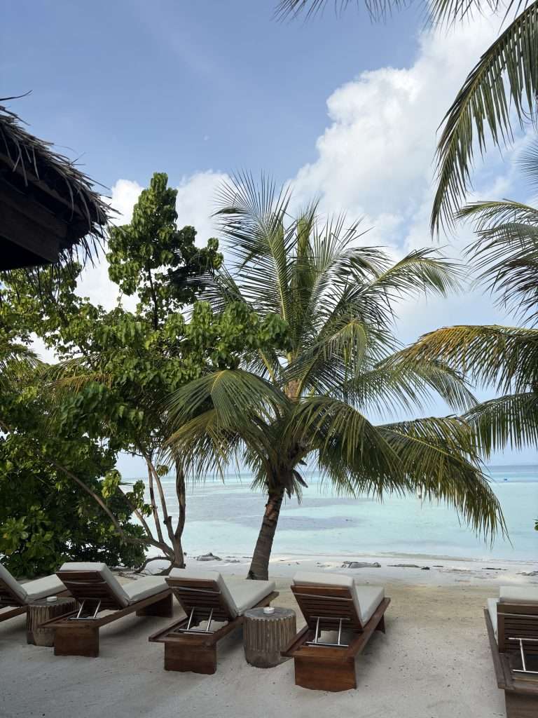 Outside of the stone hotel in dhiffushi