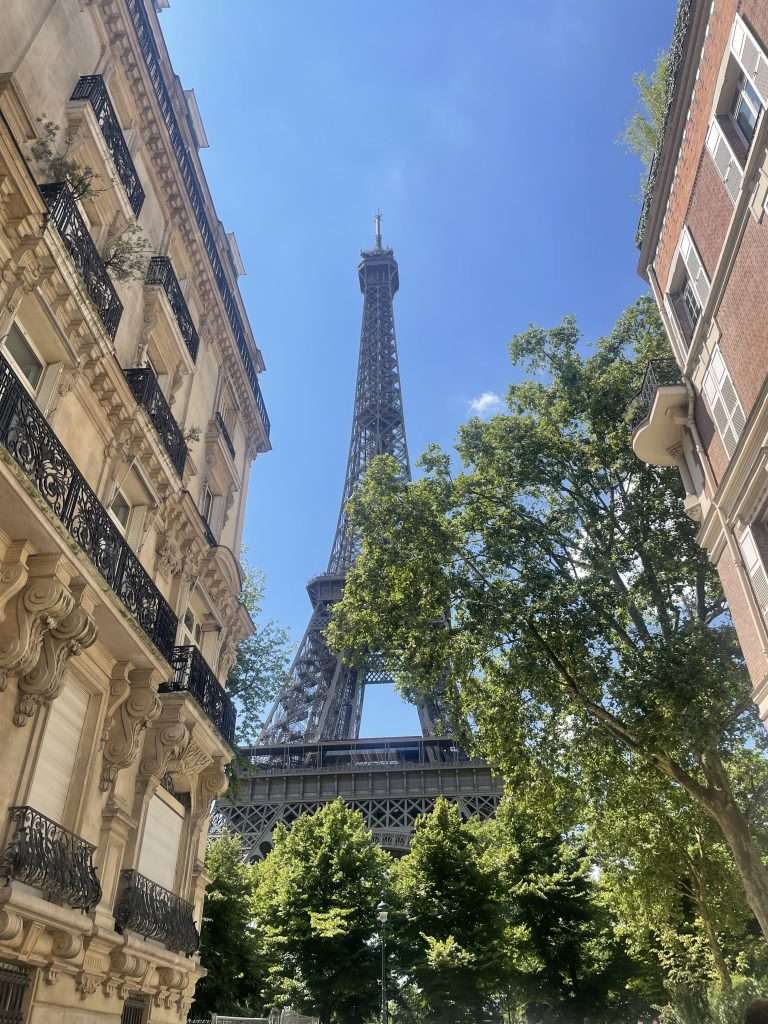 Eiffel Tower in Paris, France, during our Wowcher mystery holiday.