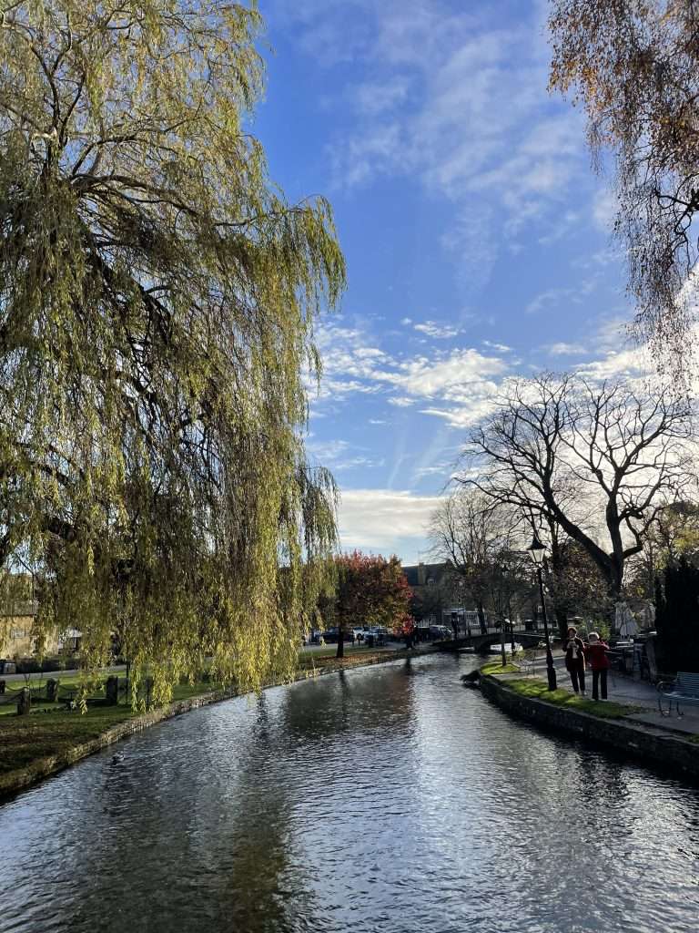 Burton on the water in autumn