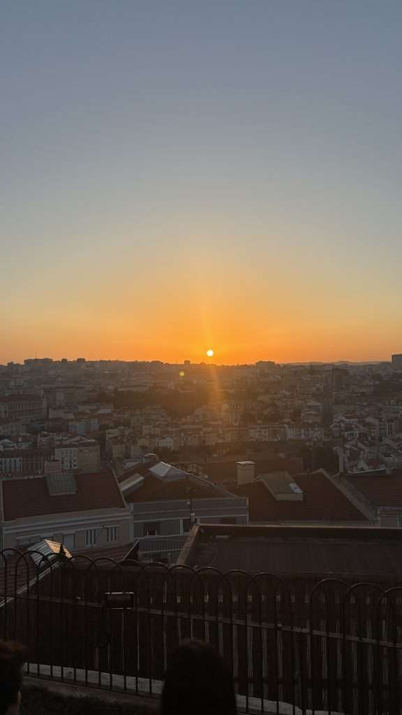 sunset spot in lisbon