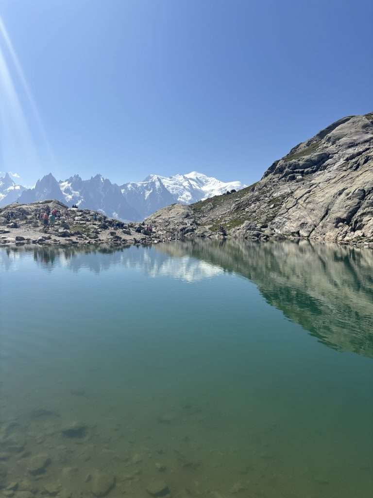 Lac Blanc hike in Chamonix with views of Mont Blanc