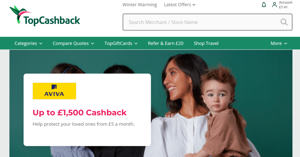 Using a cashback website to save money on travel bookings